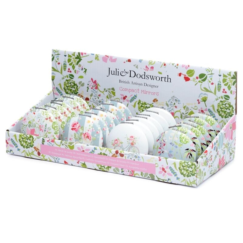 Mirror Julie Dodsworth Pink Botanical Compact Mirr64