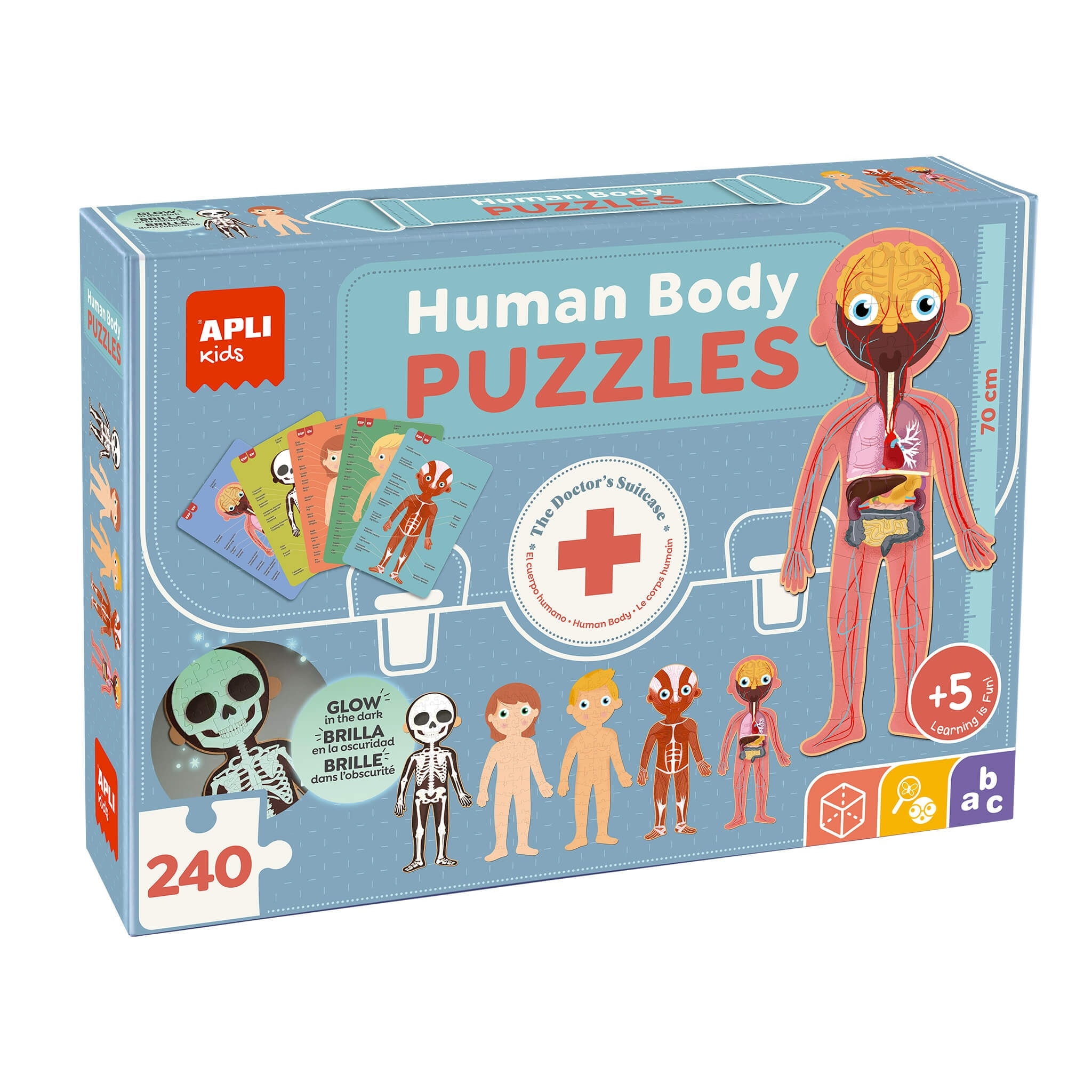 Puzzle Human Body 240/Pack - Apli