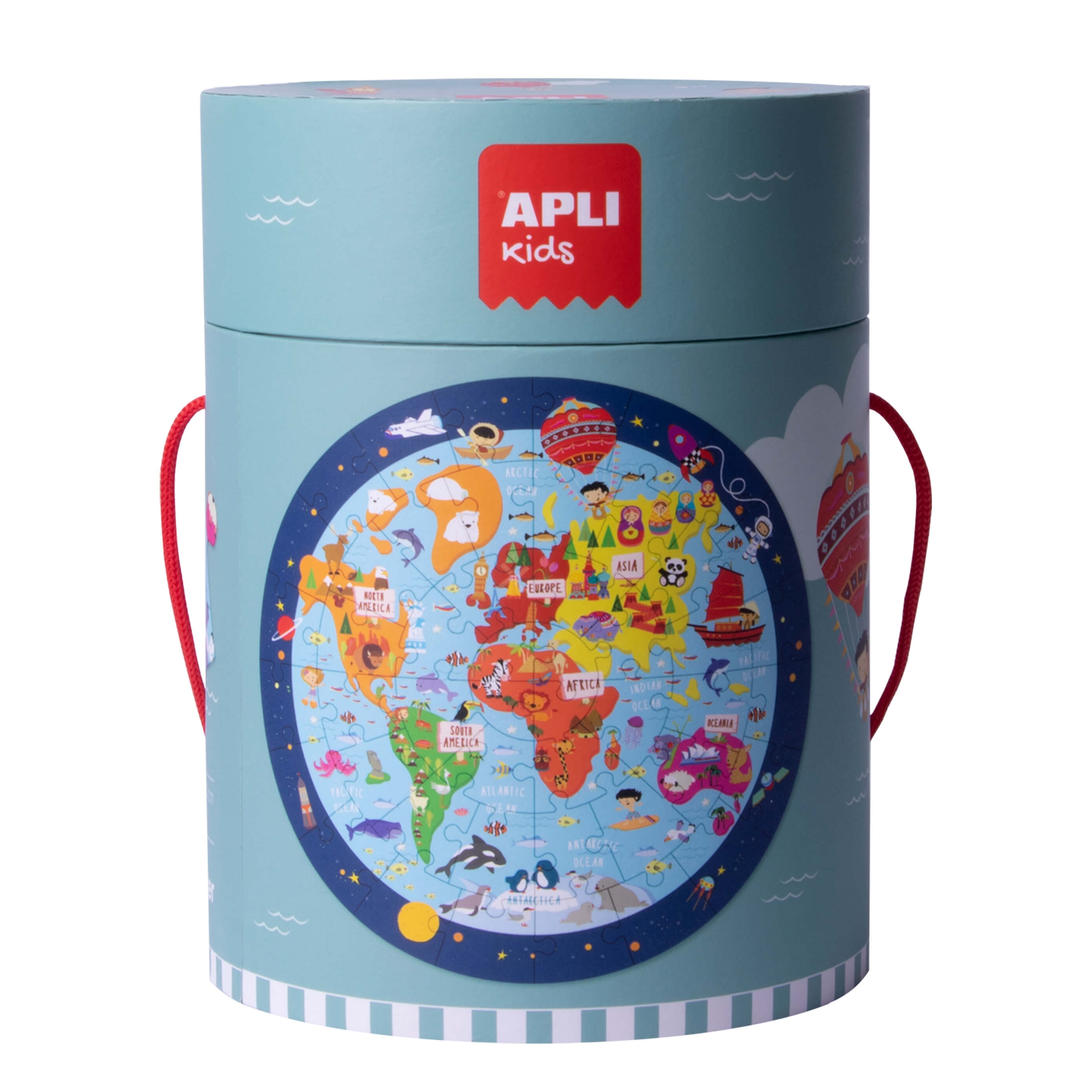 Worldmap Puzzle Circular - Apli