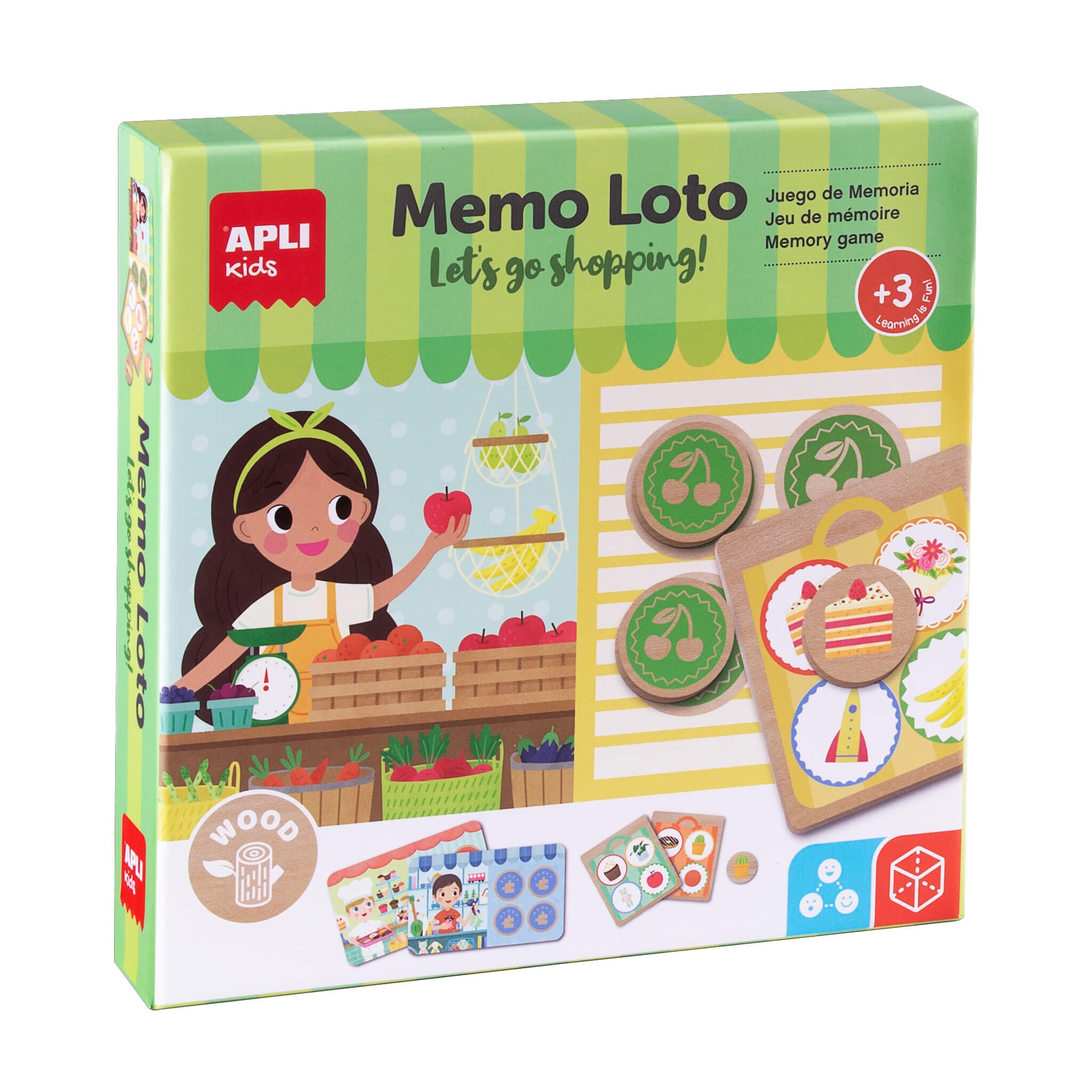 Lets Go Shopping Memo Loto Game - Apli