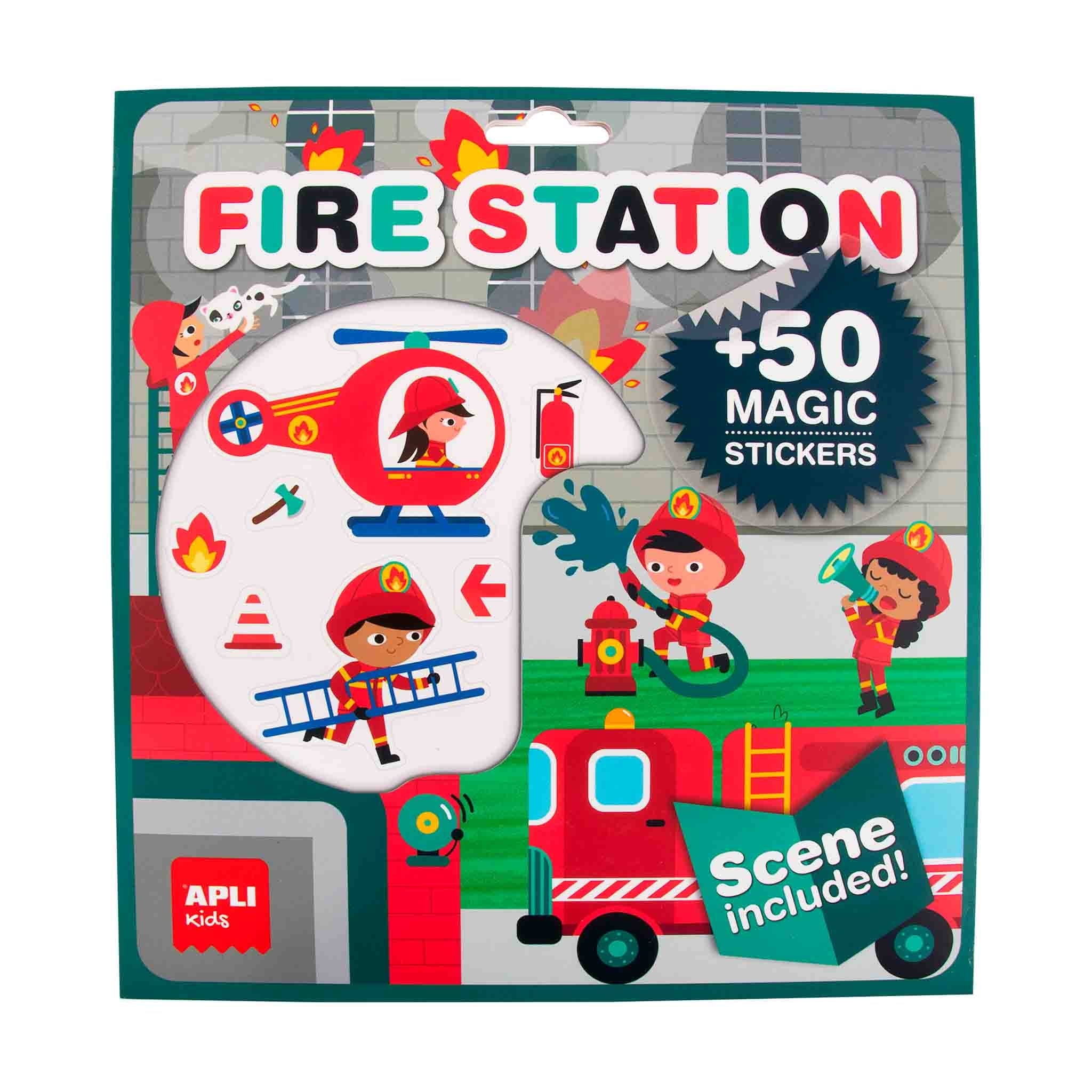 Sticker Magic Stickers Fire Station 50/Pack - Apli