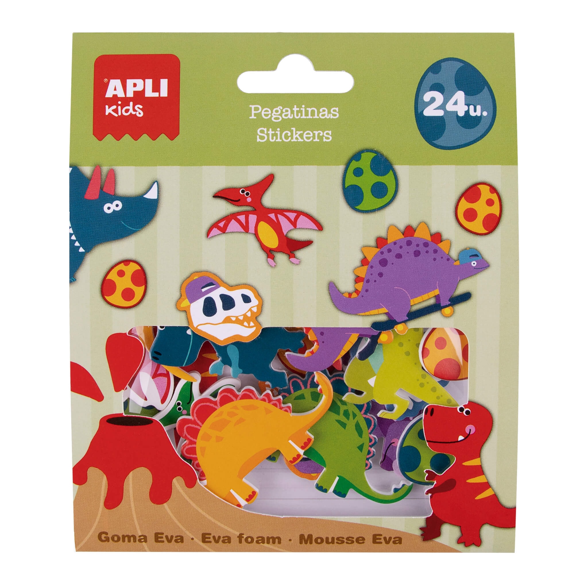 Dinosaurs Sticker Foam Eva - Apli