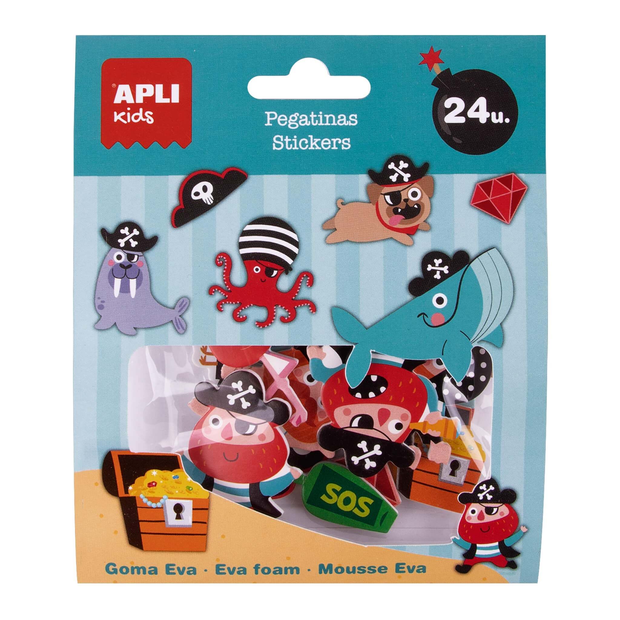 Pirates Sticker Foam Eva - Apli
