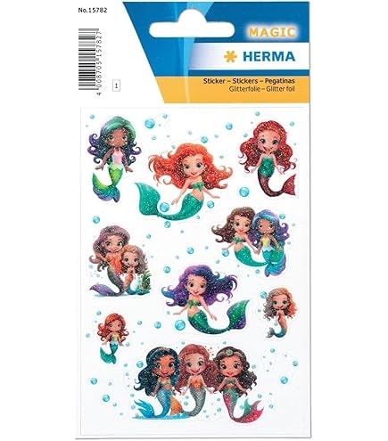 Mermaid Foil Glittery  - Stickers Herma