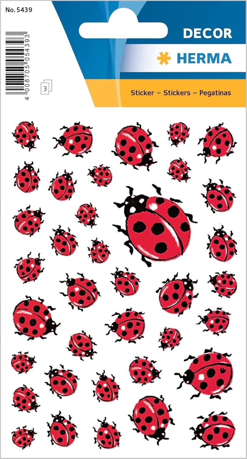 Funny Ladybird - Sticker Herma