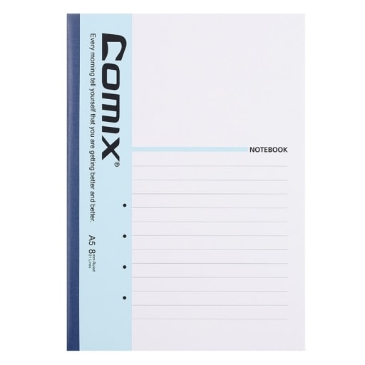 Notebook Comix A5 Ruled 30Sh Wireless Binding Assorted C4801