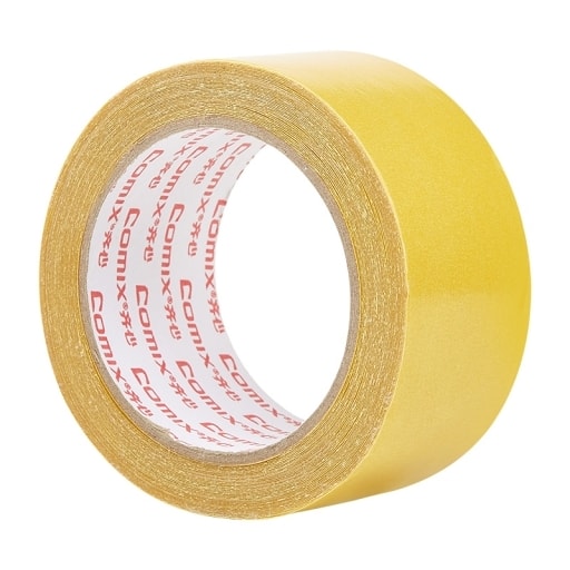 Tape Double Sided Comix 50Mmx10Mx280M Duct Yellow Bj5010