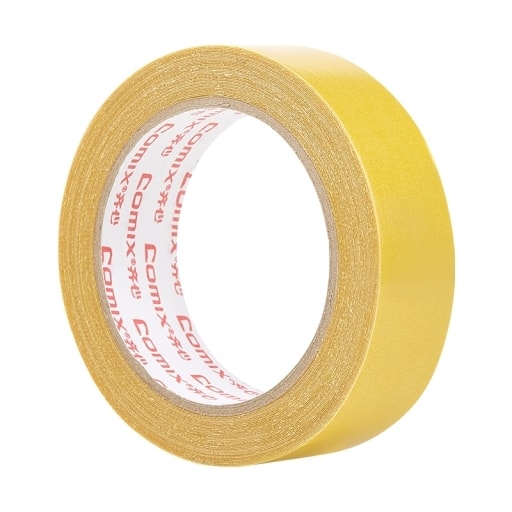 Tape Double Sided Comix 30Mmx10Mx280M Duct Yellow Bj3010