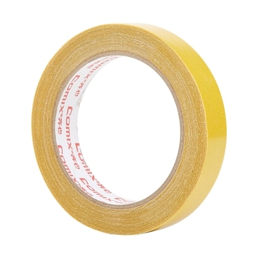 Tape Double Sided Comix 20Mmx10Mx280M Duct Yellow Bj2010