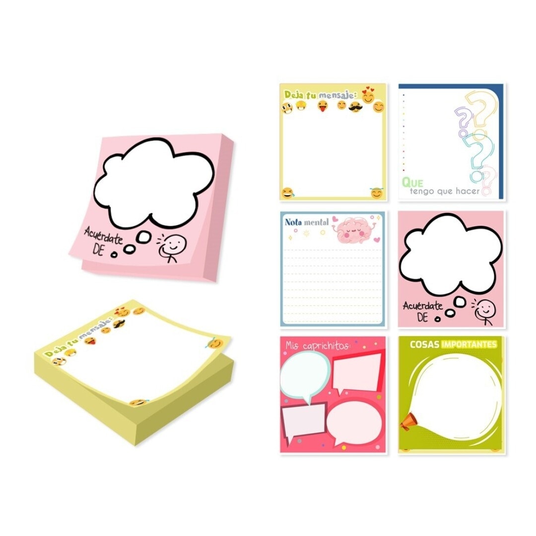 Stick Note Bismark 11X10Cm 200Sh Funny Notes 331334