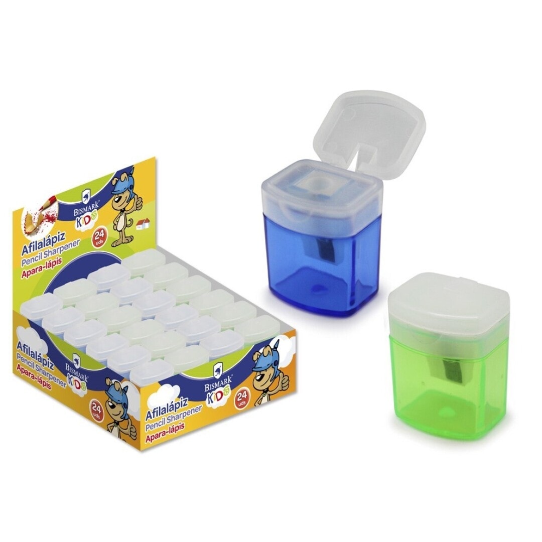 Sharpener Bismark W/Container Single Plastic