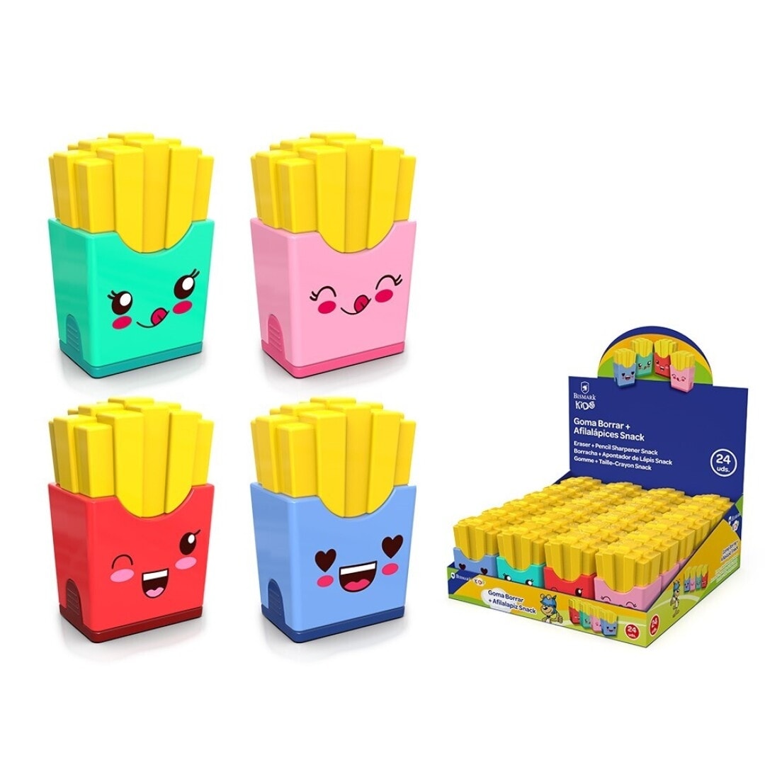 Sharpener And Eraser Bismark Snack 331837