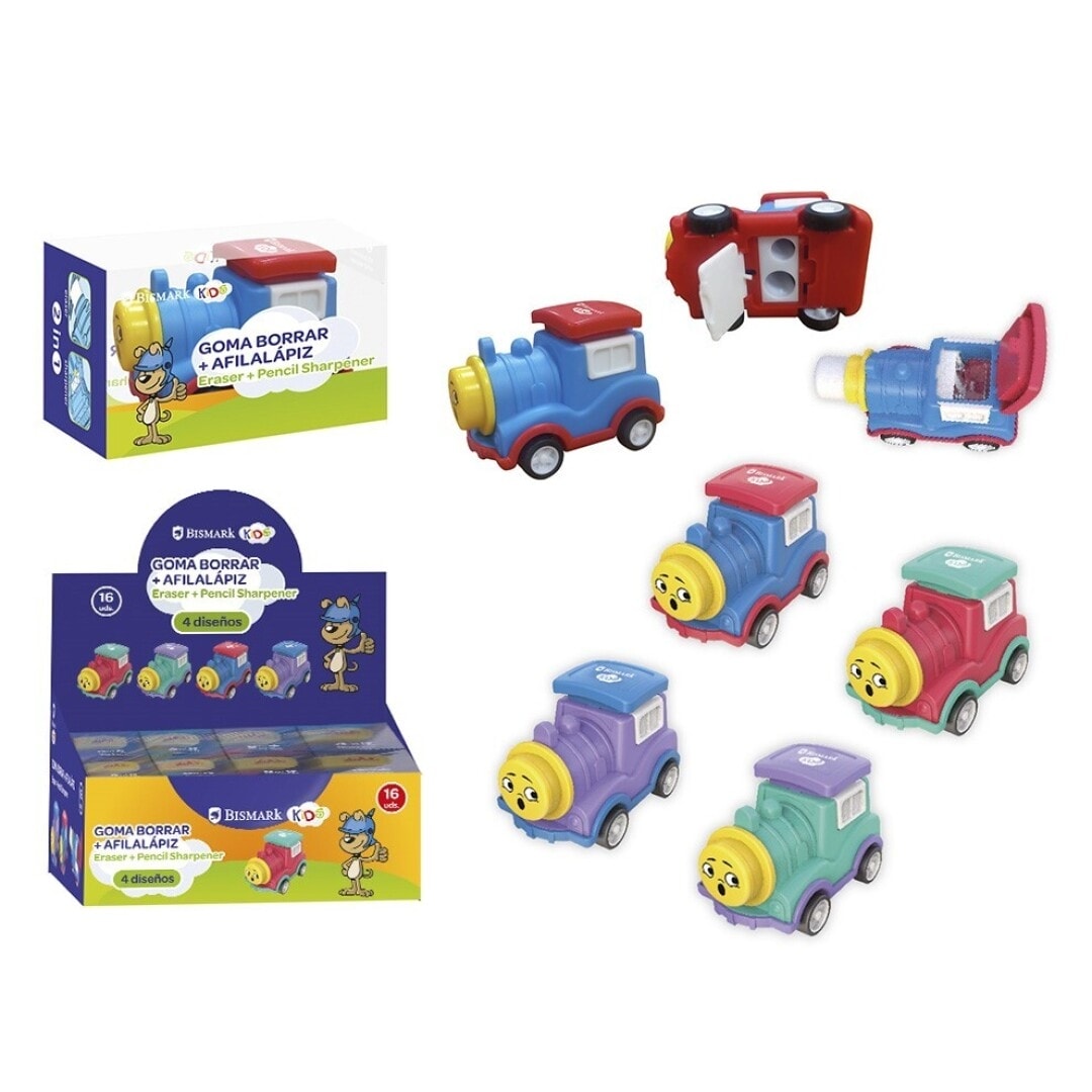 Sharpener And Eraser Bismark Double Train 333435
