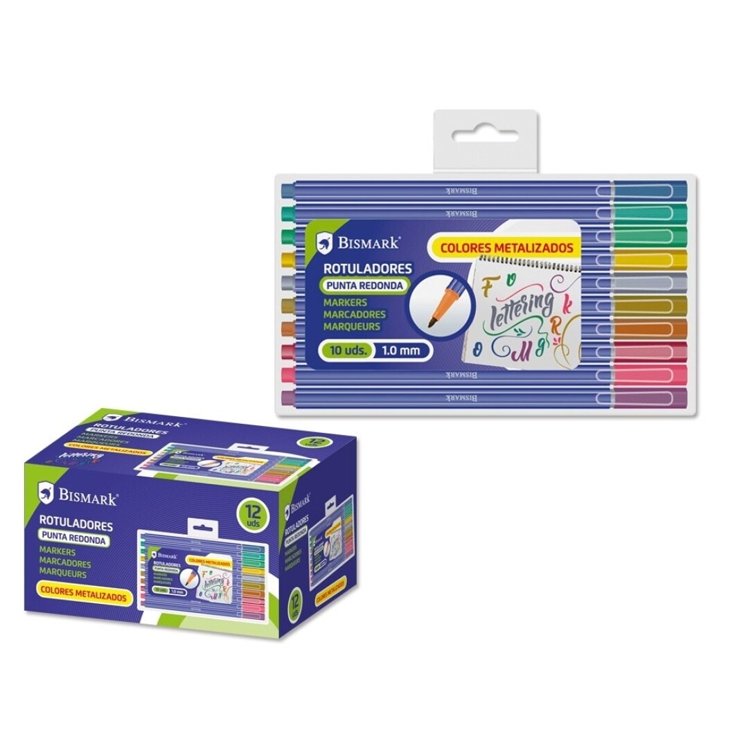 Marker Bismark 1.0Mm 10/Pack Mettalic 328389