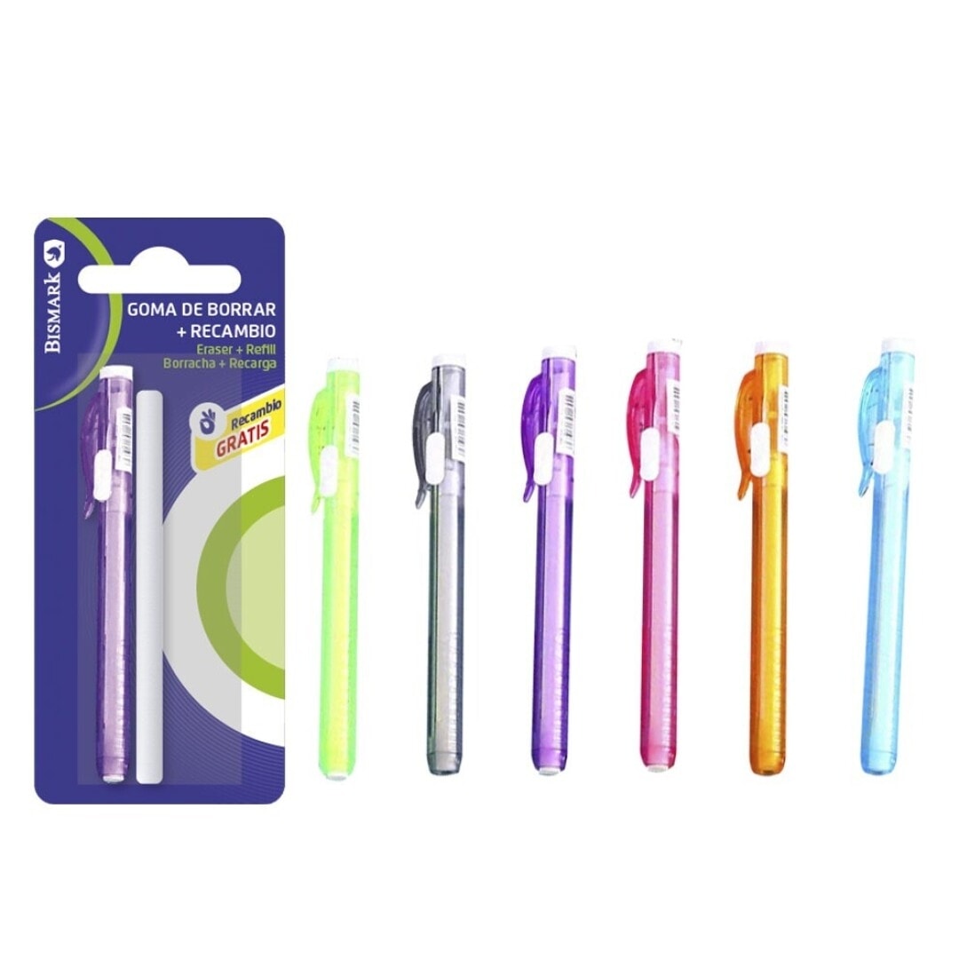 Eraser Bismark Pen Style With 1 Refill 332285