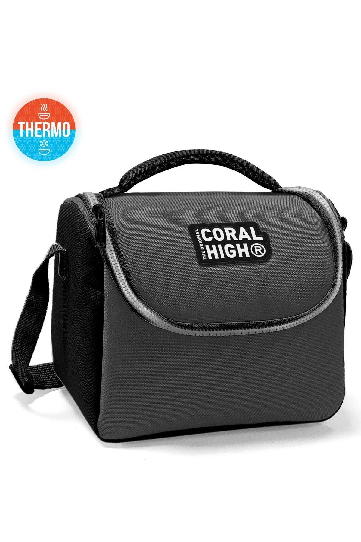 Lunch Bag Coral High Kids Grey Thermo 11841