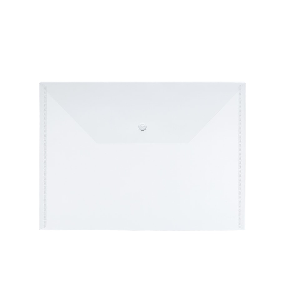 File Envelope Comix Pp A4 W/Bottom Clear 0.12Mm A3018