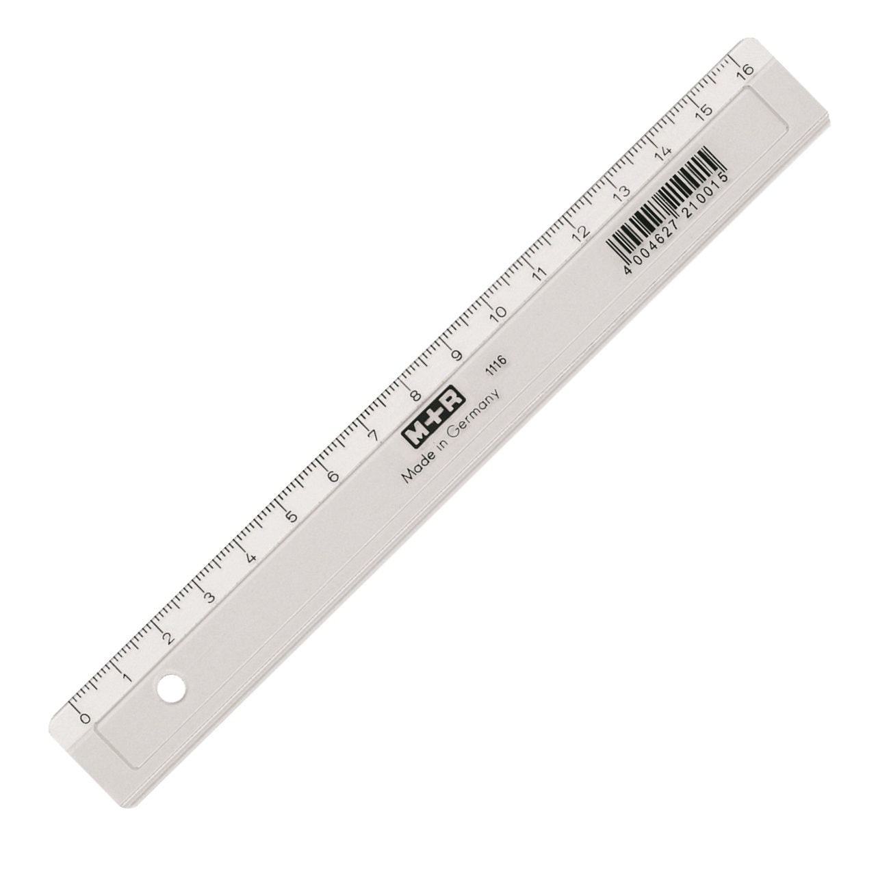 Ruler M+R Plastic 16Cm Clear Transparent 1116 0000