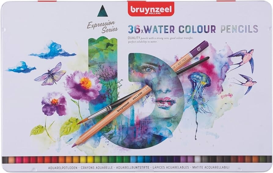 Colored Pencil Aquarelle Bruynzeel Expression 36/Pack 60313036