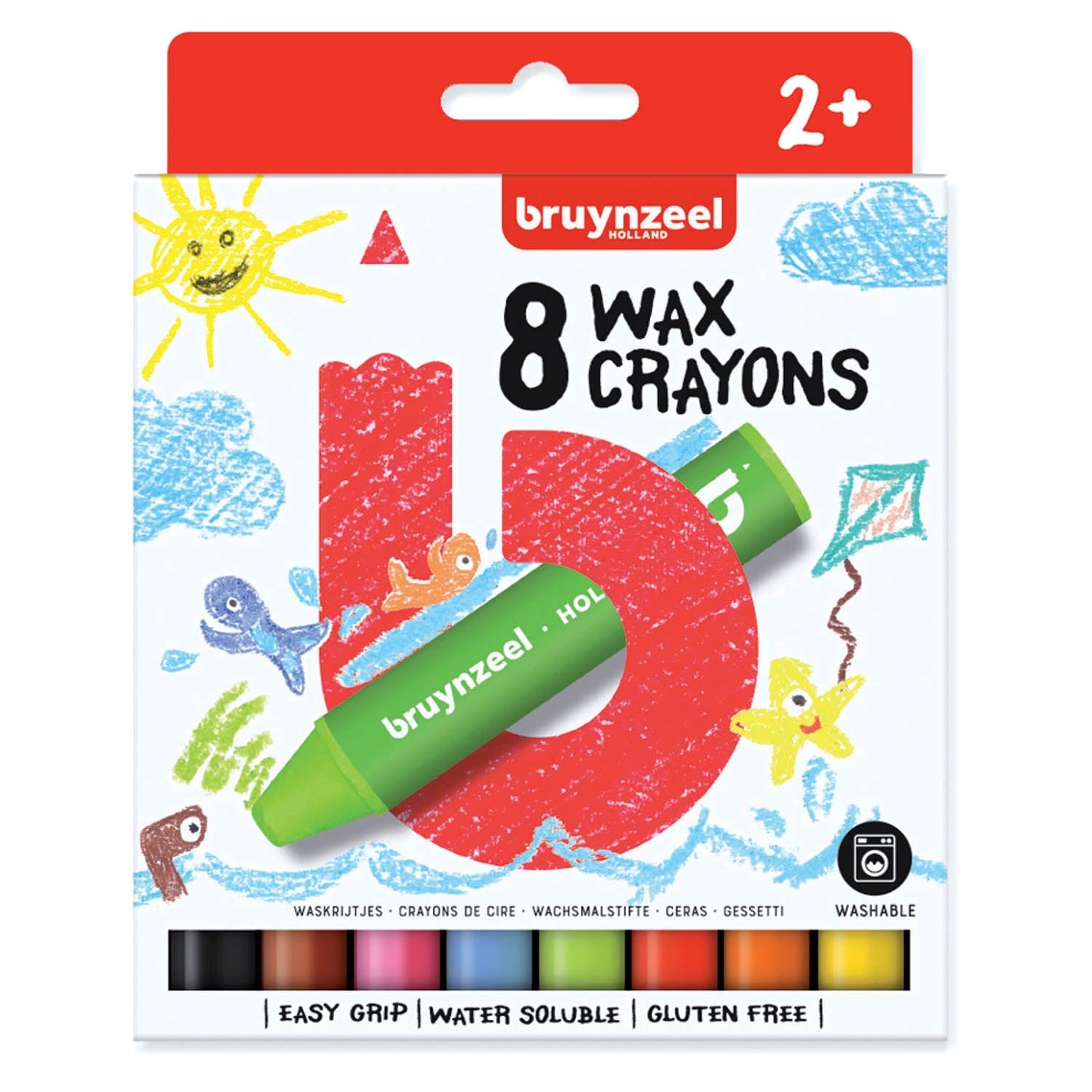 Wax Crayon Bruynzeel 8/Pack 60131008