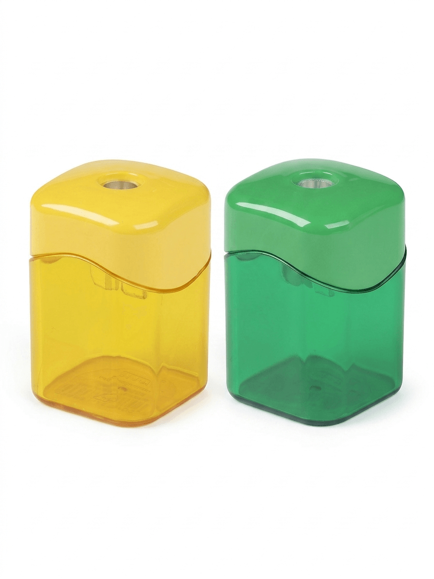 SHARPENER M+R W/CONTAINER QUATRO SINGLE ASSORTED 923 0050