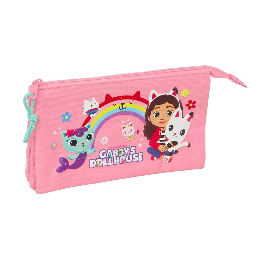Pencil Case Safta Gabbys Dollhouse 3 Comp. 812627744