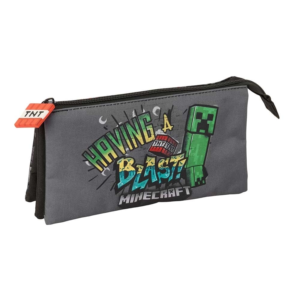 Pencil Case Safta Minecraft Graffiti 3 Comp. 812631744