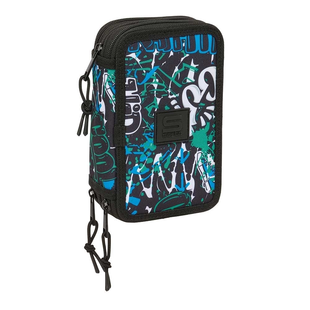 Pencil Case Safta Graffiti Go 3 Comp. 37Pcs 442622857