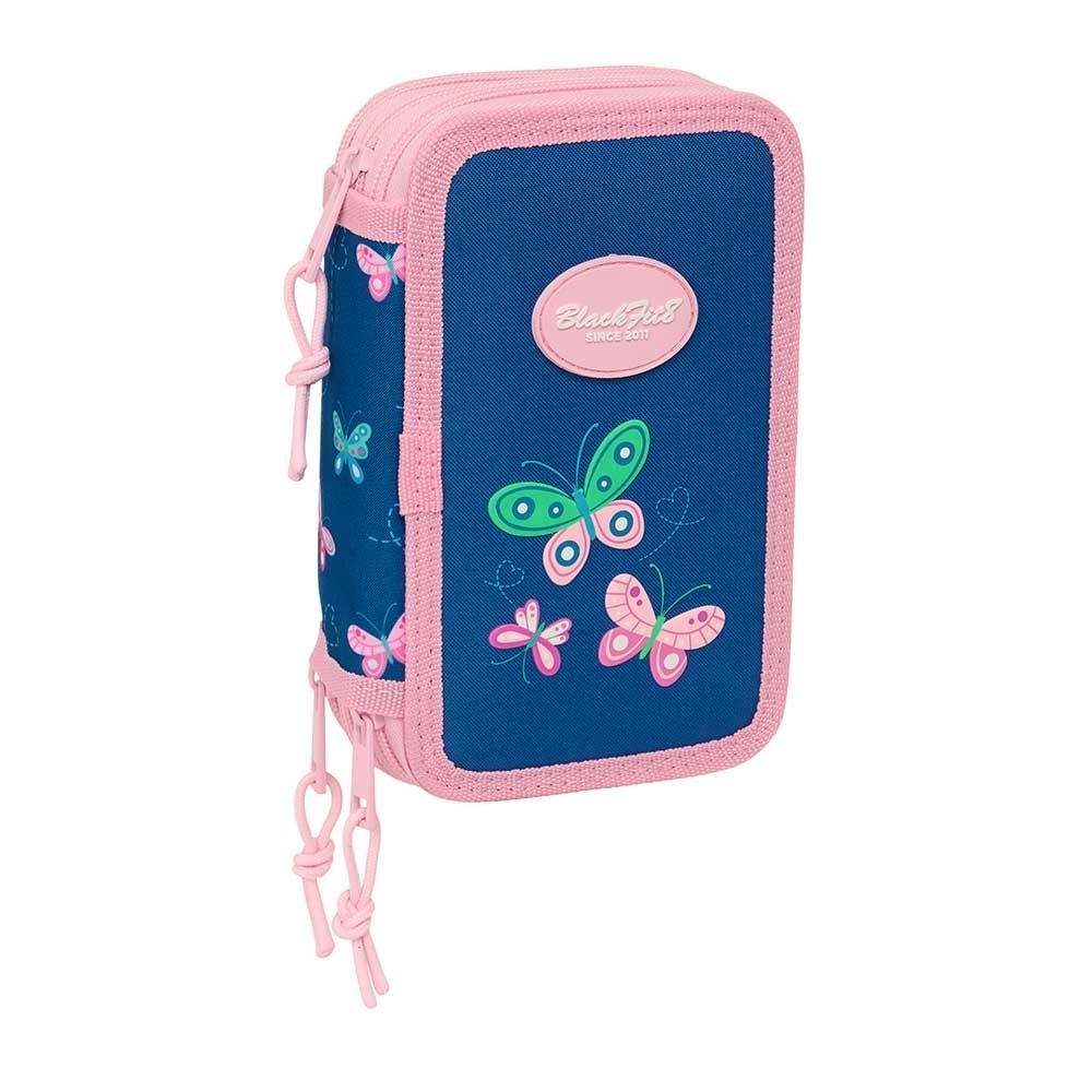 Pencil Case Safta Blackfit8 Butterfly 3 Comp. 37Pcs 442630857