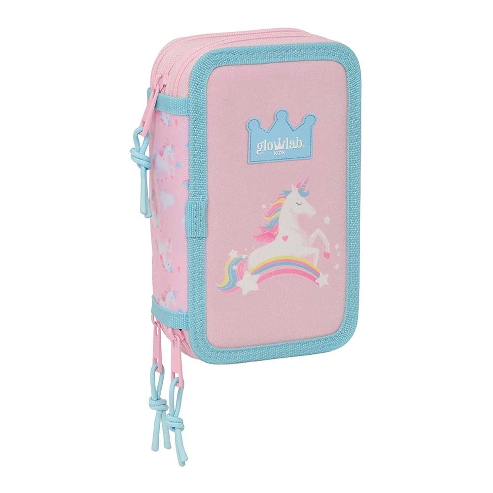 Pencil Case Safta Glowlab Kids 3 Comp. 37Pcs 412623857