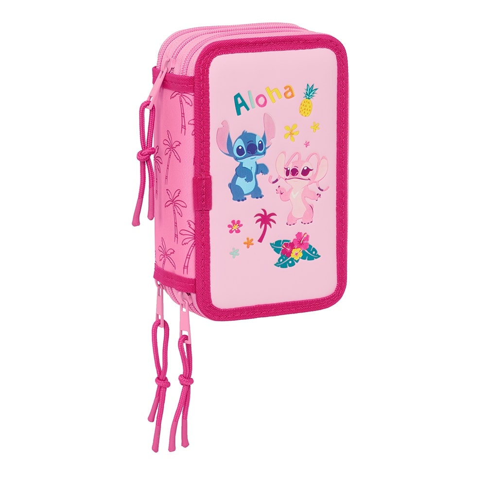Pencil Case Safta Stitch Aloha 3 Comp. 37Pcs 412515857