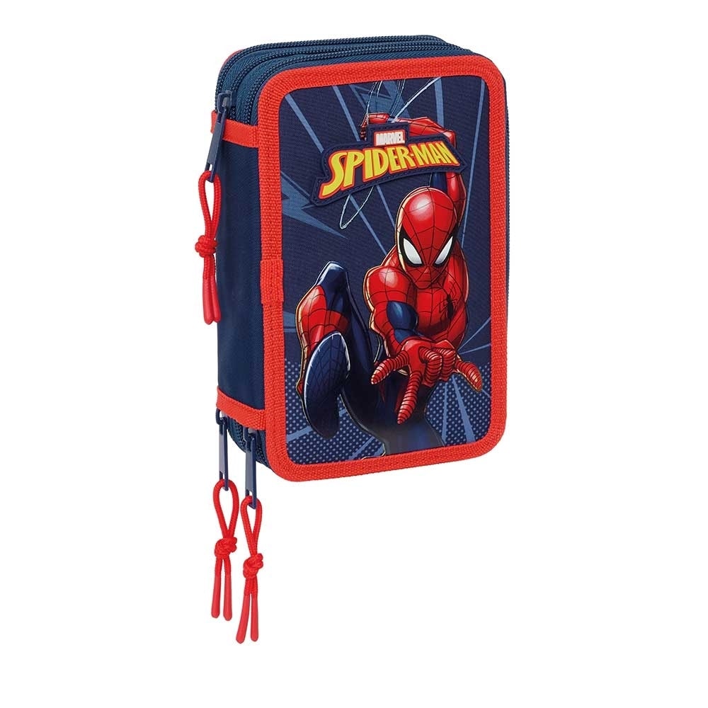 Pencil Case Safta Spiderman 3 Comp. 37Pcs 412643857