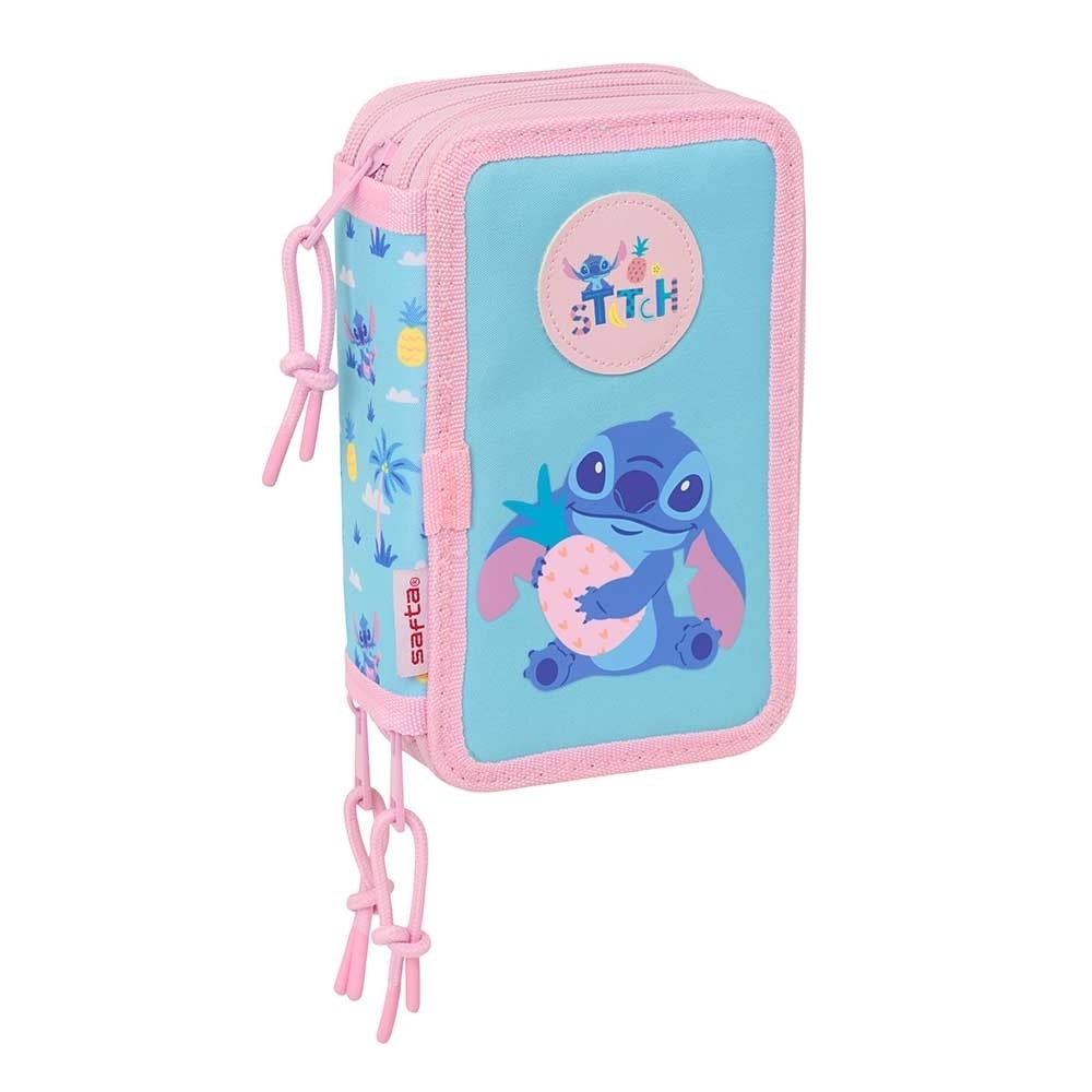 Pencil Case Safta Stitch Waves 3 Comp. 37Pcs 412688857
