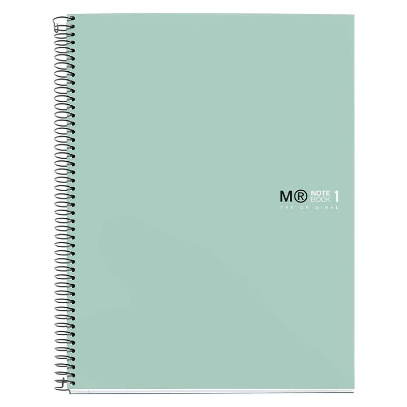 Notebook Miquerius A4 Ruled 1Sub  80Sh 90G Spiral Aqua 49967