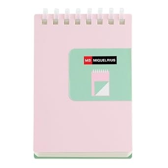 Notebook Miquerius Bright Bloc A7 Plain Pp Spiral Pink 7782