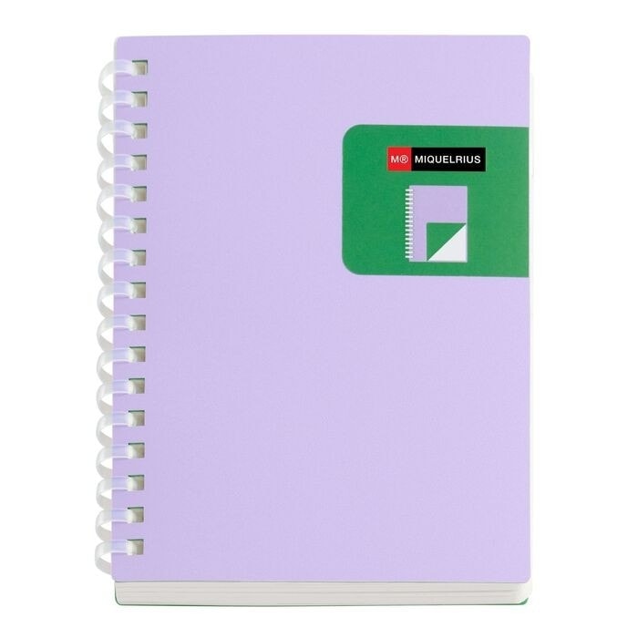 Notebook Miquerius Bright A6 Plain Pp Spiral Mauve 7785