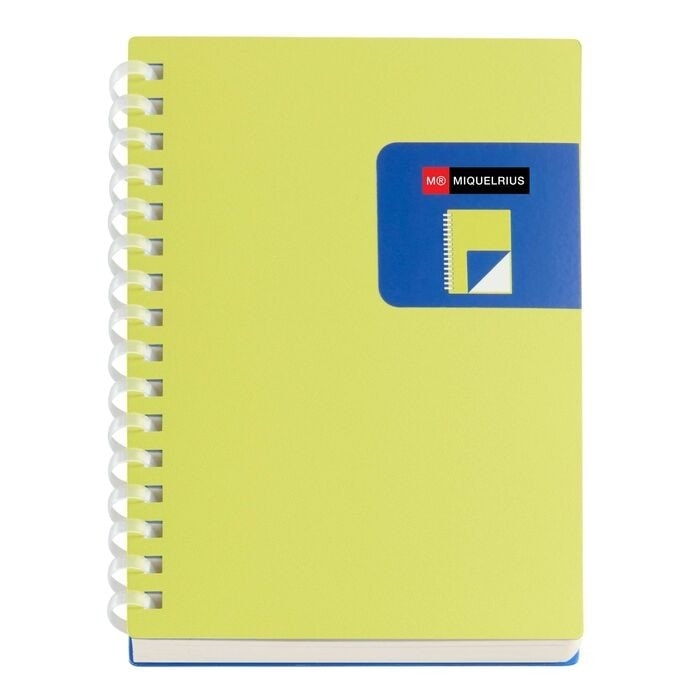 Notebook Miquerius Bright A6 Plain Pp Spiral Yellow 7786