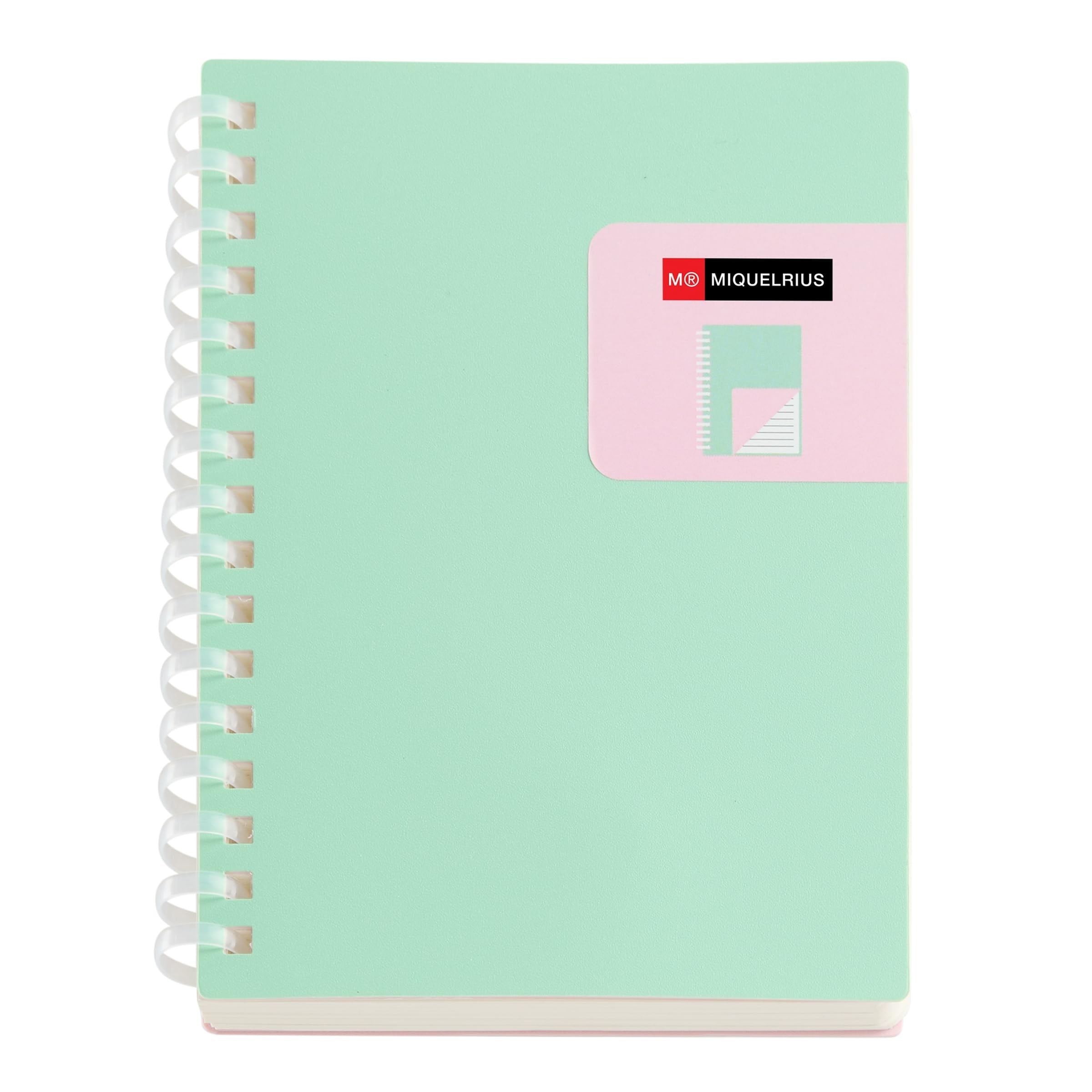 Notebook miquelrius Bright A6 Ruled Pp Spiral Turquoise 7787