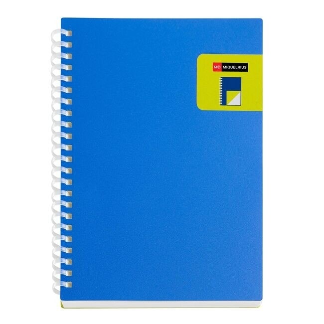 Notebook Miquerius Bright A5 Plain Pp Spiral Blue 7789