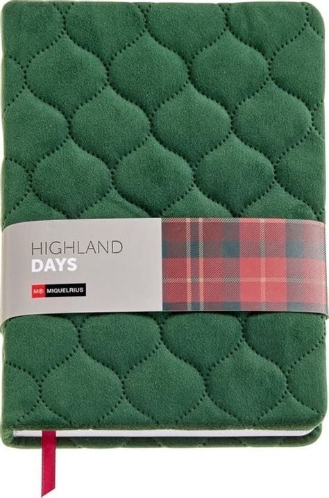Notebook Miquerius Highland Days A5 Dotted Green Velvet 8294