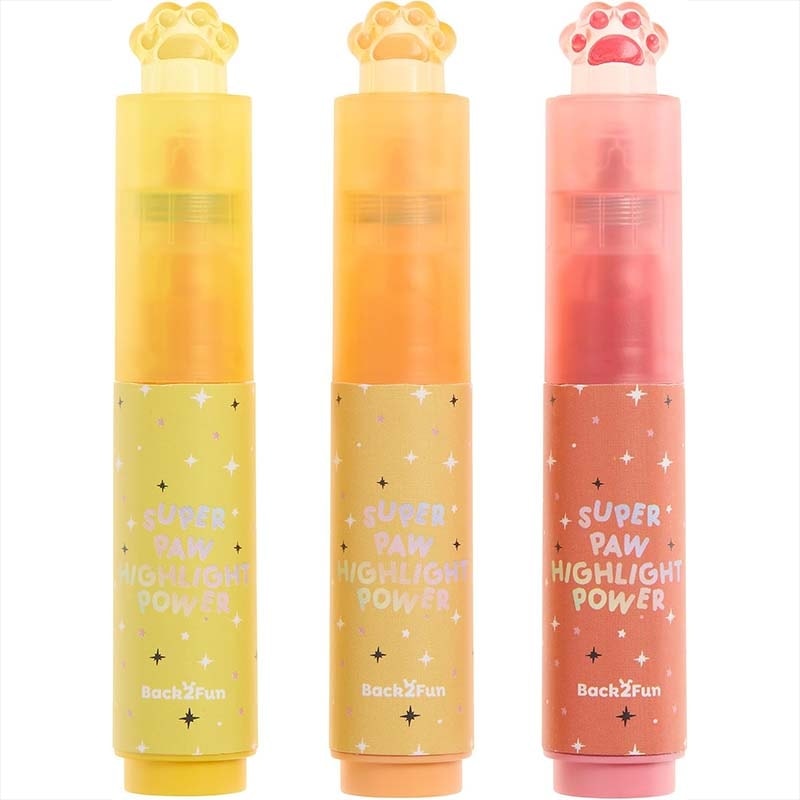 Highlighter Miquerius Back 2 Fun Paw Bright 3/Pack 12173