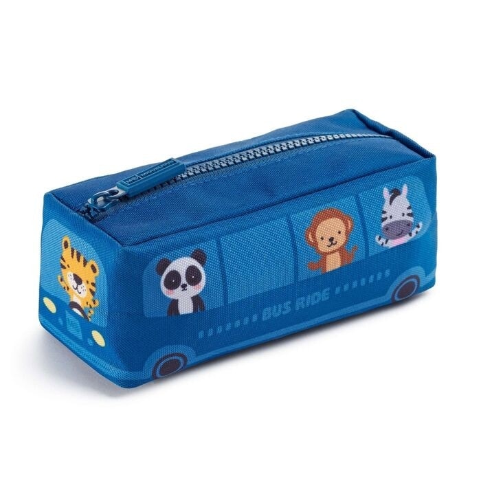 Pencil Case Miquerius Bus Stop Squared Navy 19414