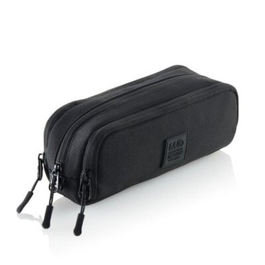 Pencil Case Miquerius Raw Squared 3 Comp. Black 19861
