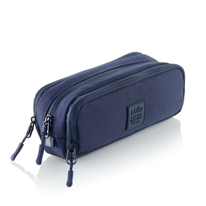 Pencil Case Miquerius Raw Squared 3 Comp. Navy 19873