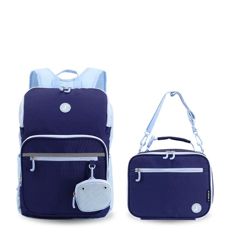 Backpack Jworld Junior Large 38Cm With Lunch Bag Navy Bp2509L