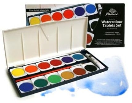 Watercolor Paint Phoenix 30X4Mm 12/Packs