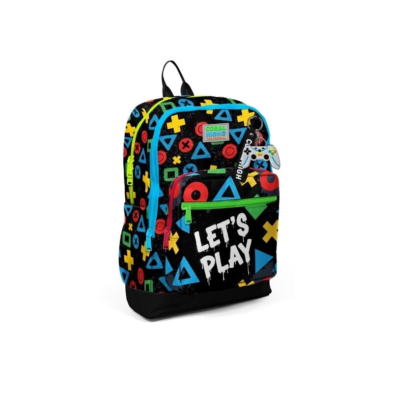 Backpack Coral High Kids Let S Play Large 2 Comp. 33214