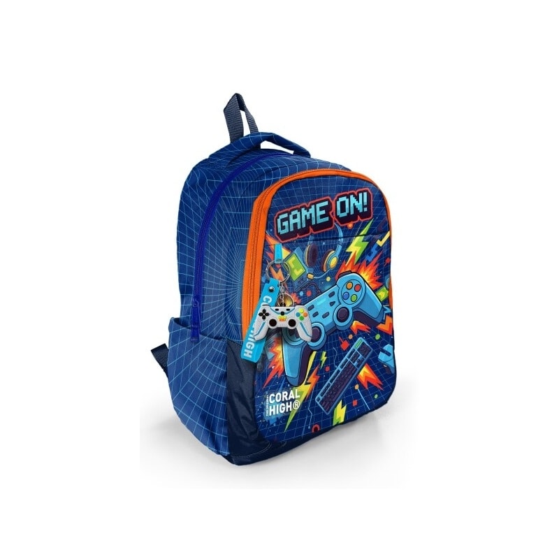 Backpack Coral High Kids Game On Large 2 Comp. 33251