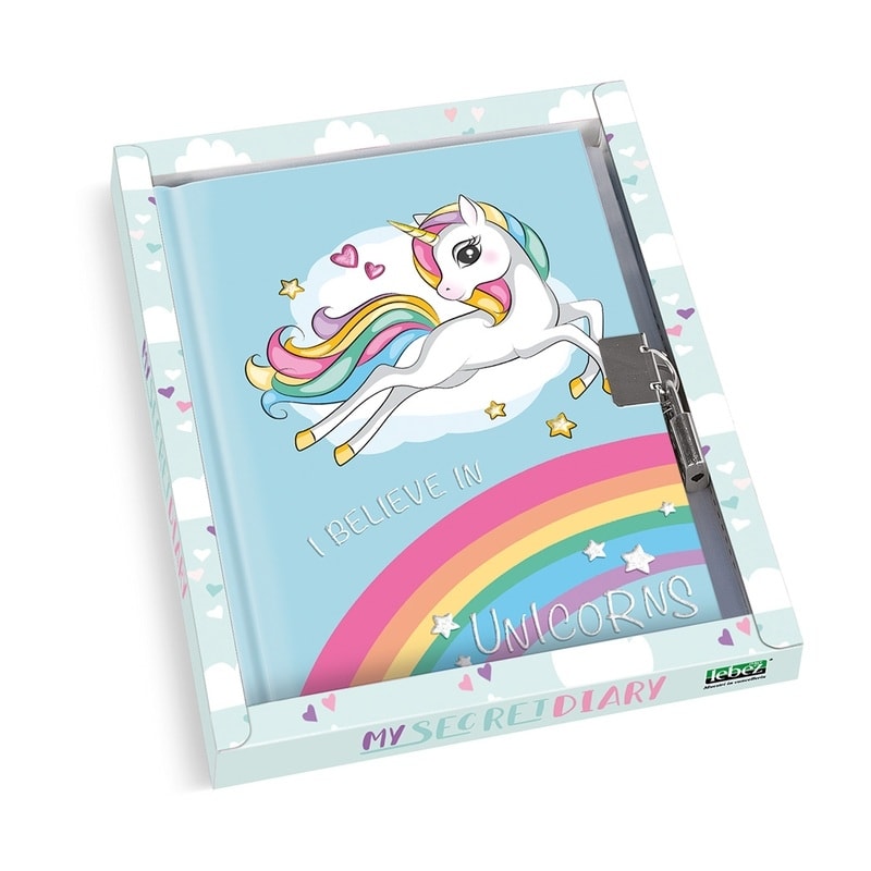 Notebook Lebez Unicorn W/Lock 80 Pages 81129