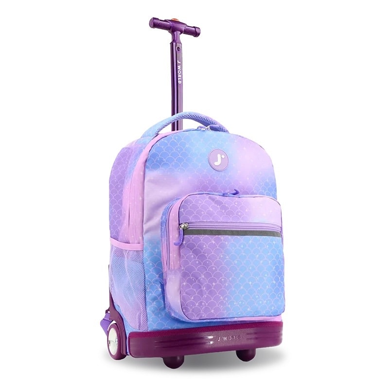 Backpack Jworld Sunrise Trolley Purple Mermaid Rbs-18